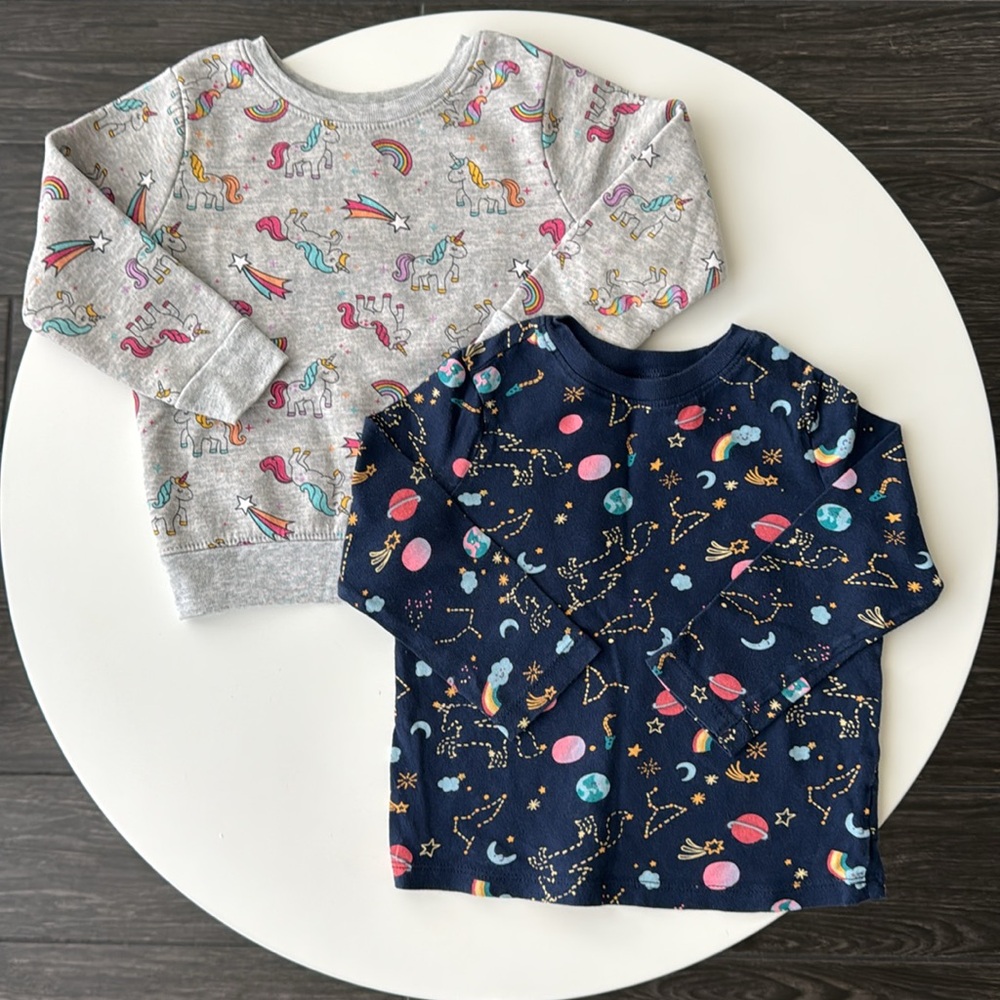 Bundle of Old Navy and Garanimals Longsleeves 2T
